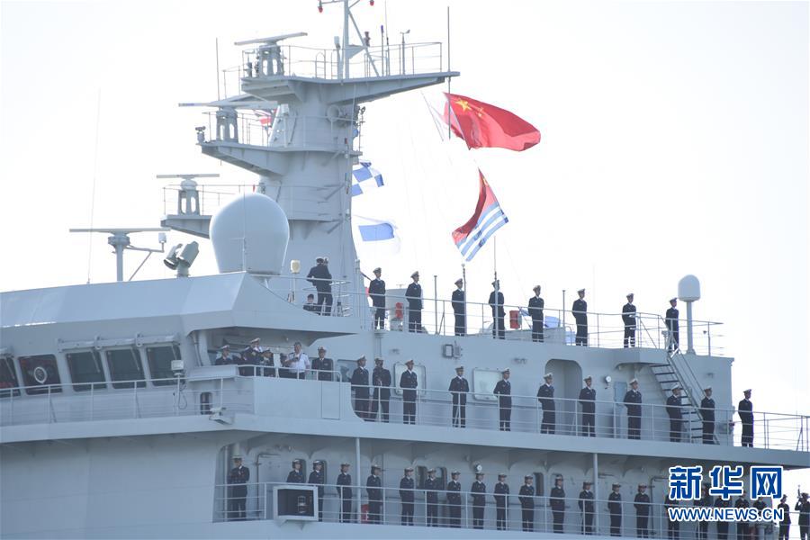 （國際）（2）中國海軍訓(xùn)練艦首次訪問惠靈頓