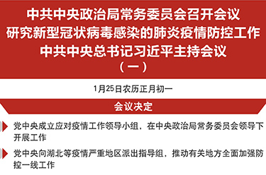 中共中央政治局常務(wù)委員會(huì)召開(kāi)會(huì)議 研究新型冠狀病毒感染的肺炎疫情防控工作 中共中央總書(shū)記習(xí)近平主持會(huì)議