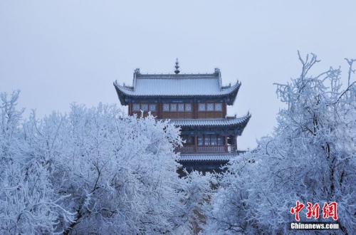 資料圖：小寒時節(jié)，甘肅嘉峪關市迎來了一場大雪。師永紅 攝