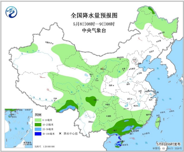 冷空氣要撤啦！今日全國降水整體弱 華南仍有強(qiáng)對流