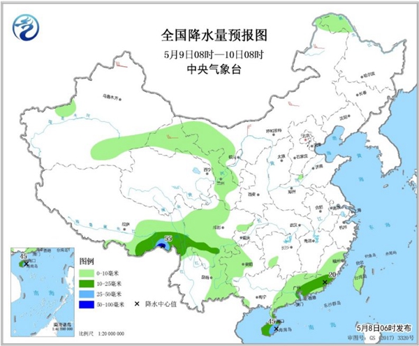 冷空氣要撤啦！今日全國降水整體弱 華南仍有強(qiáng)對流