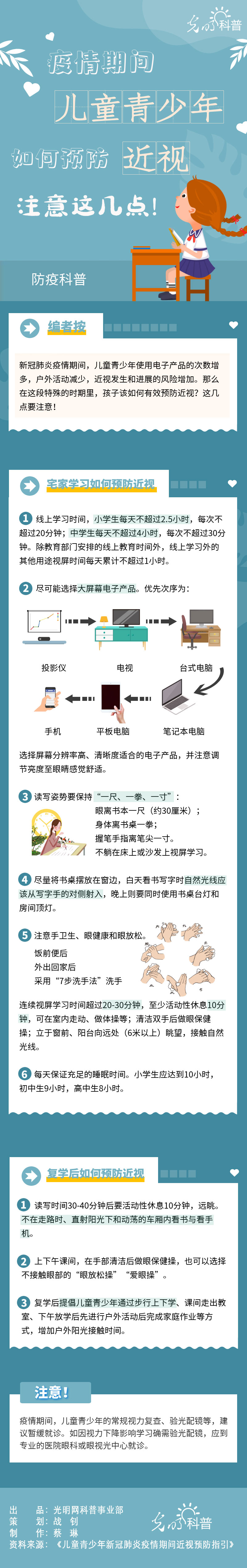 【防疫科普】疫情期間兒童青少年如何預(yù)防近視？注意這幾點(diǎn)！