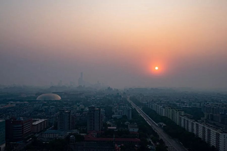 這就是今天早上的北京！