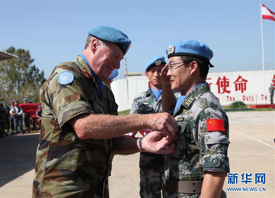 （國際·圖文互動）（2）中國赴黎維和官兵榮獲聯(lián)合國“和平榮譽勛章”